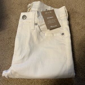 Madewell skinny jeans (29x30) NWT